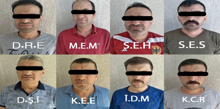 8 kişilik organize suç örgüt üyesi tutuklandı