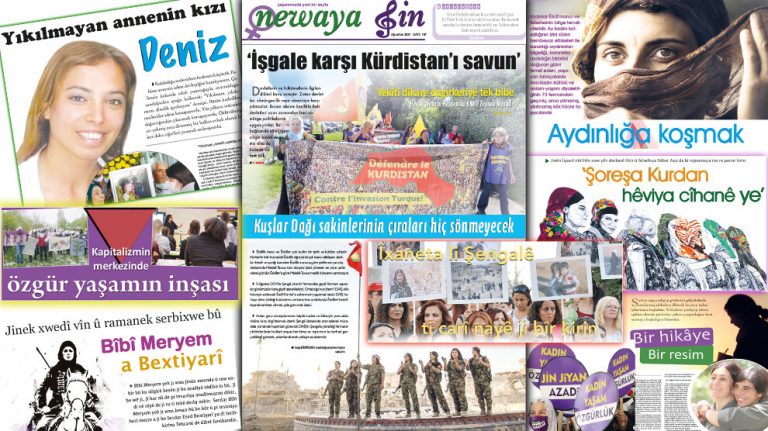 Newaya Jin Ağustos sayısı “İşgale karşı Kürdistan’ı savun” manşeti ile çıktı