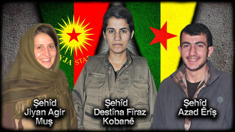 Metîna’da şehit düşen üç gerillanın kimlik bilgileri açıklandı