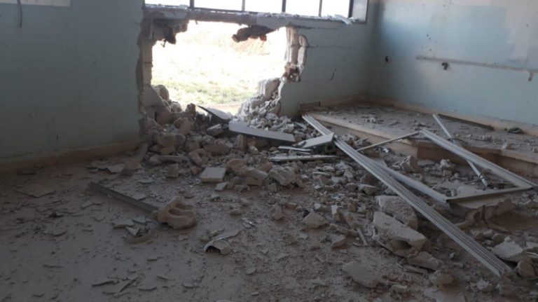 İşgalci Türk devleti Zirgan’da köy okulunu bombaladı