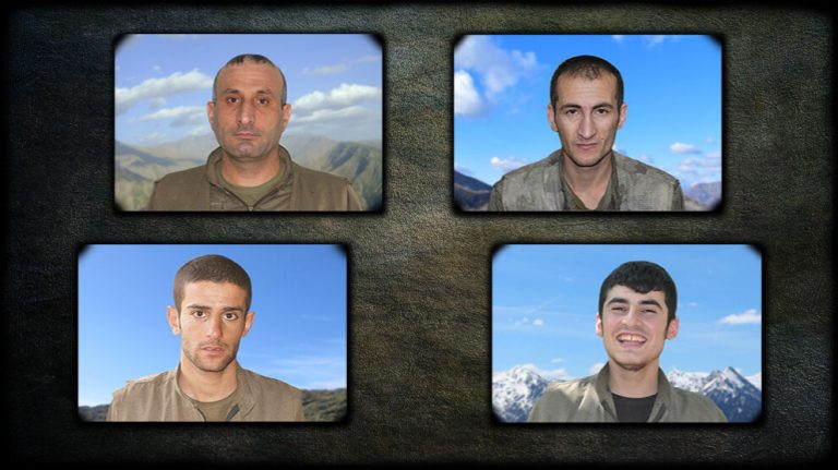 HPG: Şehit düşen 4 gerillanın kimliklerini açıkladı