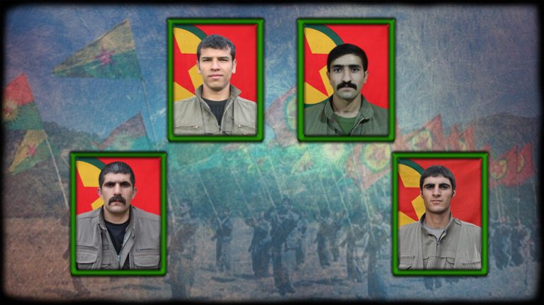 HPG, Medya Savunma Alanlarında şehit olan 4 gerillanın kimlik bilgilerini açıkladı