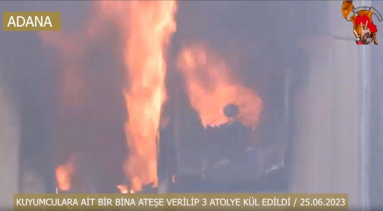 Ateşin Çocukları İnisiyatifi: Adana’da kuyumcu atölyesini ateşe verdik
