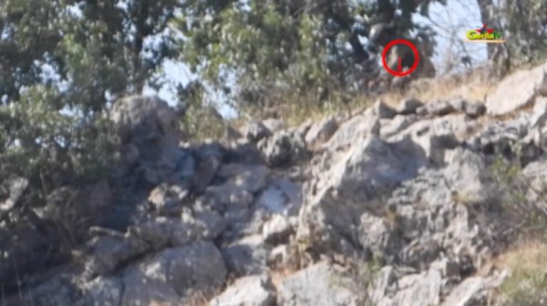 YJA Star gerillalarının Girê Cûdî’de gerçekleştirdiği suikast eyleminin görüntüsü