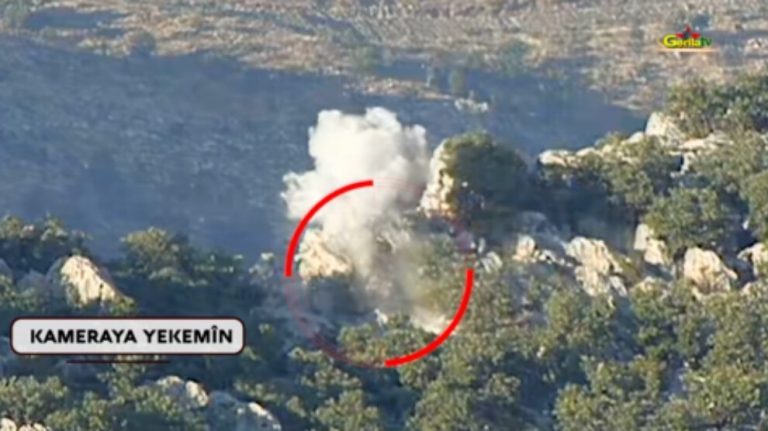 Girê Cûdî’de gerçekleştirilen eylemin görüntüsü