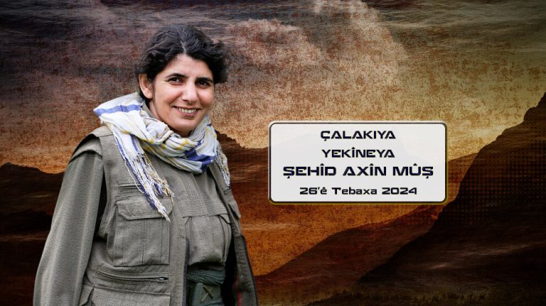 Girê Amediyê Direniş Alanı’ndaki eylemin görüntüsü
