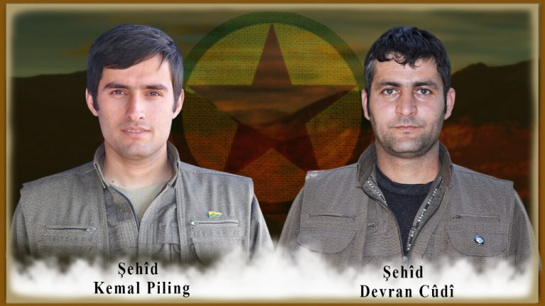 Şehadete ulaşan 2 gerillanın kimlikleri açıklandı