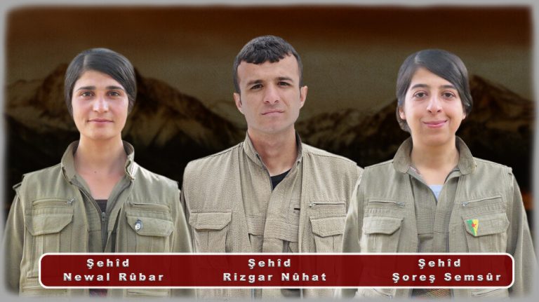 HPG şehadete ulaşan 3 gerillayı saygıyla andı