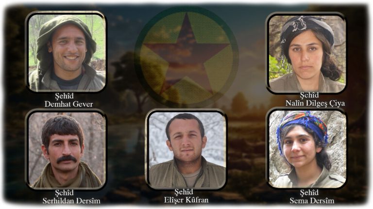 HPG, şehadete ulaşan 5 gerillanın kimliğini açıkladı