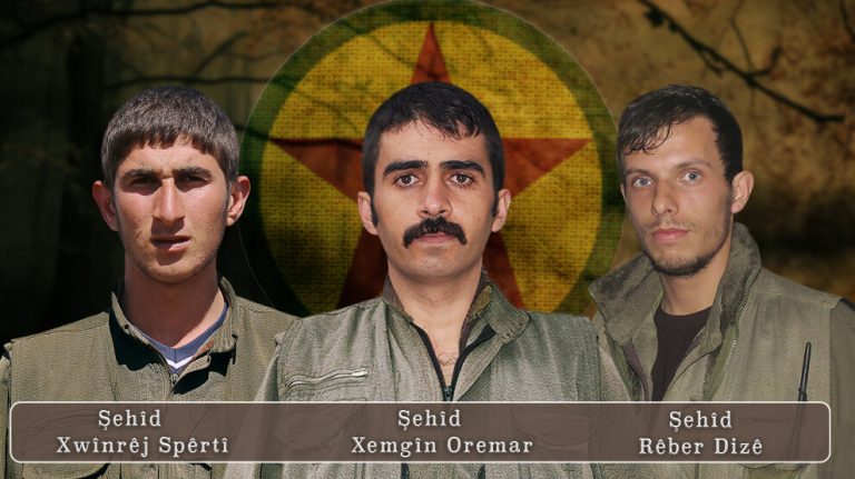 HPG şehadete ulaşan 3 gerillanın kimliğini açıkladı