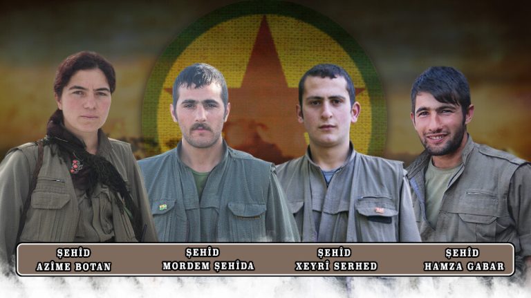 HPG şehadete ulaşan 4 gerillanın kimliğini açıkladı
