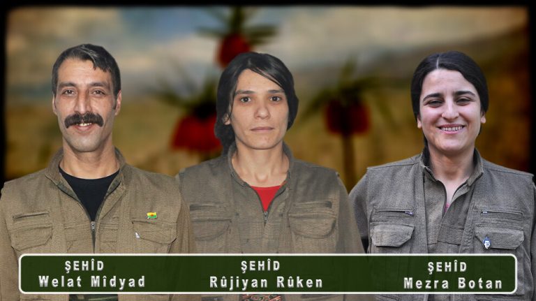 HPG, şehadete ulaşan 3 gerillayı saygıyla andı