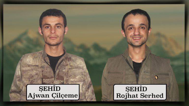 HPG şehadete ulaşan 2 gerillanın kimliğini açıkladı