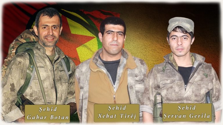 Şehadete ulaşan 3 gerillanın kimlikleri açıklandı