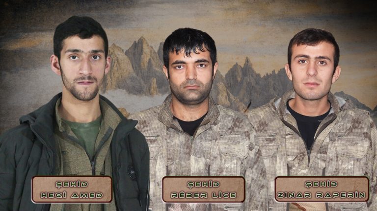 HPG şehadete ulaşan 3 gerillanın kimliğini açıkladı