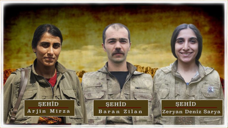 Zap’ta şehadete ulaşan 3 gerillanın kimliği açıklandı