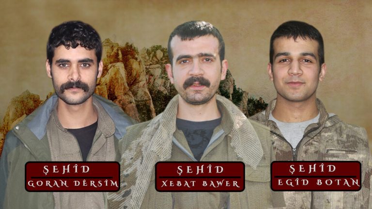 Guherzê’de şehadete ulaşan 3 gerillanın kimlikleri açıklandı