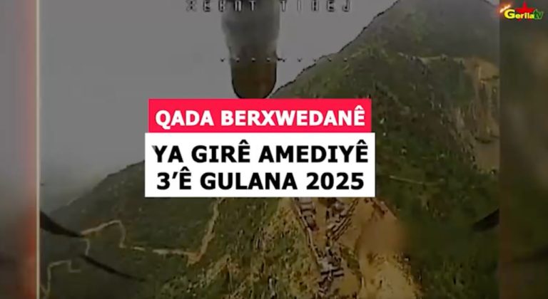 Girê Amediyê Direniş Alanı’nda imha edilen doçkanın görüntüsü