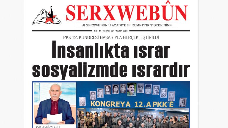 Serxwebûn gazetesi, Önder Apo’nun PKK 12. Kongresi’ne gönderdiği perspektifi yayımladı