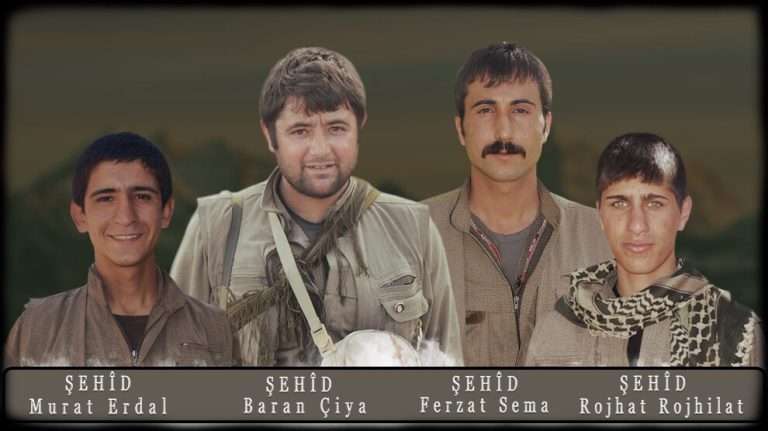 Medya Savunma Alanları’nda şehadete ulaşan 4 gerillanın kimliği açıklandı