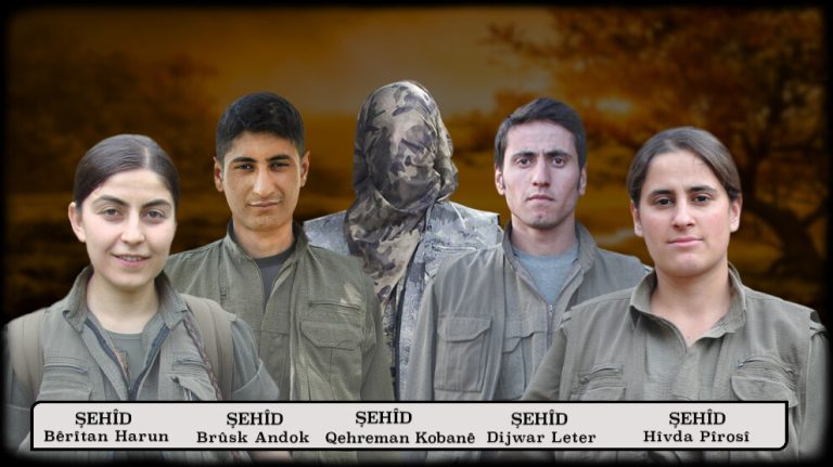 Şehadete ulaşan 5 gerillanın kimliği açıklandı