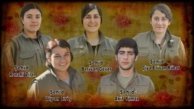 Medya Savunma Alanları’nda şehadete ulaşan 5 gerillanın kimliği açıklandı